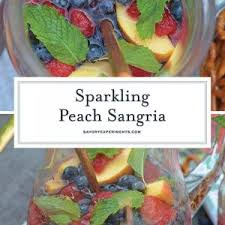 sparkling peach sangria white wine