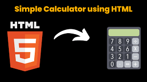 simple calculator using html css and js