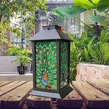 Lantern Outdoor Hanging Metal Solar