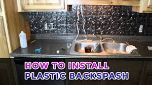 In this video i show the entire process of installing a subway tile backsplash. How To Install Plastic Backspash Youtube