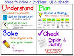 Solving A Word Problem With Ups Check Anchor Chart Posters