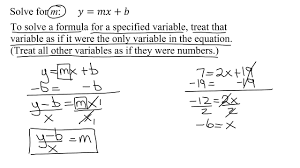 solve literal equation formula