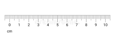 Ruler Cm Measurement Numbers Vector Scale Stock Vector