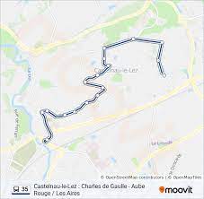 35 Route: Schedules, Stops & Maps - Castelnau Le Lez - Aube Rouge (Updated)