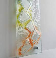 Artistic Fused Glass Wall Art Panel