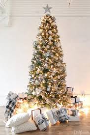 black and white christmas tree for the