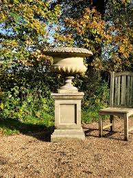 large garden urn and pedestal