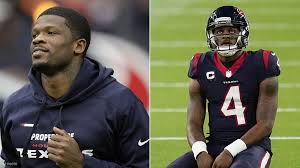 They both appear dead set on how they see the franchise quarterback's future playing out. Andre Johnson Takes Shot At Houston Texans Vp Jack Easterby In Tweet Backing Deshaun Watson Abc13 Houston