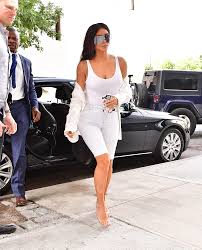 Who made khloe kardashian's black strapless top, leather pants, jewelry, and pumps? Kim Kardashian Street Style Kim Kardashian Best Looks
