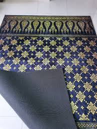 carpet 2x3m black gold songket design