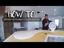 how to epoxy kitchen countertop