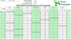 Free Shift Schedule Template