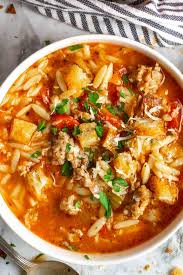 italian sausage soup with orzo the