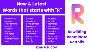 words starting with r exles