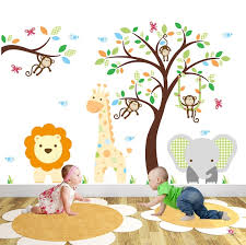 Large Safari Wall Stickers Jungle