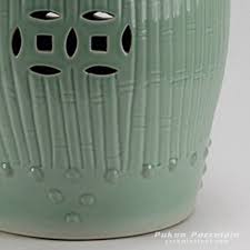 Rykb88 A Celadon Bamboo Design Ceramic