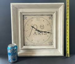 Vintage Wall Clock Paris French Old