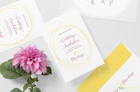 Free Wedding Card Mockup Psd Zippypixels