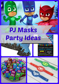 pj masks birthday party ideas and