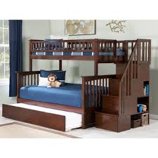 columbia staircase bunk bed twin over