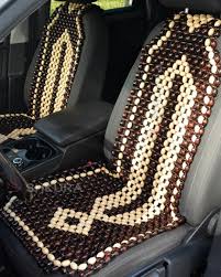 Beaded Seat Covers 1 Pcs Wood Front