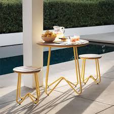 Firepit table, palm tree design on brick base with 4 chairs and 2 loveseats item# pit2. The Best Outdoor Furniture For Small Outdoor Spaces The Strategist New York Magazine