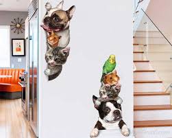 Cute Stacked Animals Wall Stickers