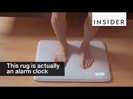 this rug is actually an alarm clock