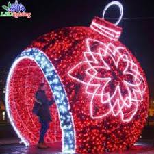 outdoor giant motif led lighted ball