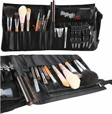 portable cosmetic brush holder