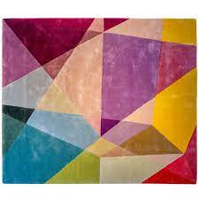 geometric rug prism vibrant rectangle