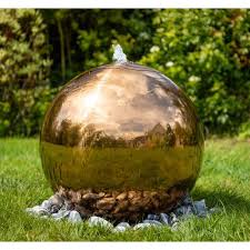 H45cm Copper Effect Sphere Stainless