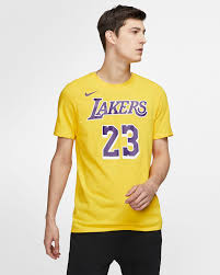 Shop for lakers tshirts in india buy latest range of lakers tshirts at myntra free shipping cod easy returns and exchanges. Lebron James Lakers Nike Dri Fit Nba T Shirt Nike Com