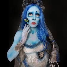 corpse bride makeup with colored