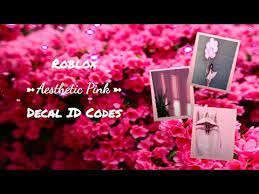 roblox aesthetic pink decal id codes