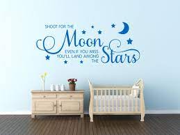 Child S Wall Quote Shoot For The Moon