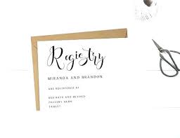 Baby Shower Gift List Poem Wedding Registry Cards Card Template Free