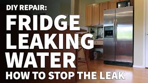 fridge leaking water on floor how to