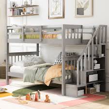 twin bunk bed in the bunk beds
