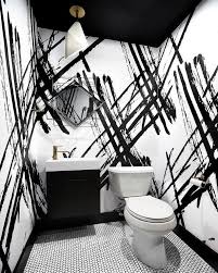 Black And White Wallpaper Covers A Chic