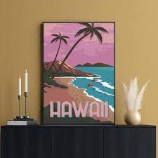 Print Hawaii Wall Art Hawaiian Decor