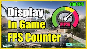 how to show in game fps counter on any