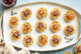 phyllo pastry cups appetizer with goat