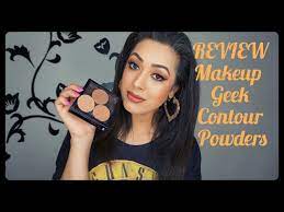 review new makeup geek contour powders