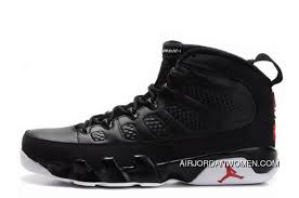 Discount Air Jordans 9 Retro Black White Varsity Red Price