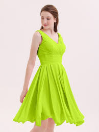 Lime Green Sleeveless Bridesmaid Dresses Bridesmaid Gowns Babaroni