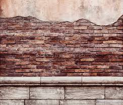 Grungy Brick Wall With Led Stucco