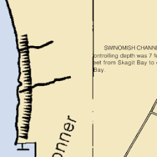 Map And Nautical Charts Of La Conner Swinomish Channel Wa