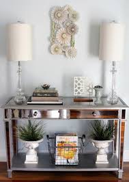 mirrored console table eclectic