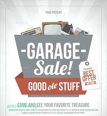 Yard Sale Flyer Template Garage Microsoft Word